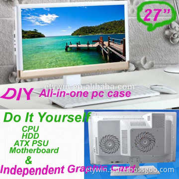 OEM all in one desktop computer without CPU all in one pc with 27" LED monitor gaming pc